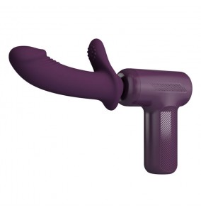 Pretty Love - DJ SCHOLAR Fully Automatic Thrusting Massage Gun (Chargeable - Purple)